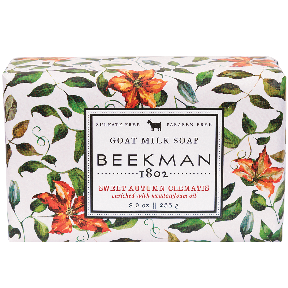 Sweet Autumn Clematis Goat Milk Bar Soap 9 oz