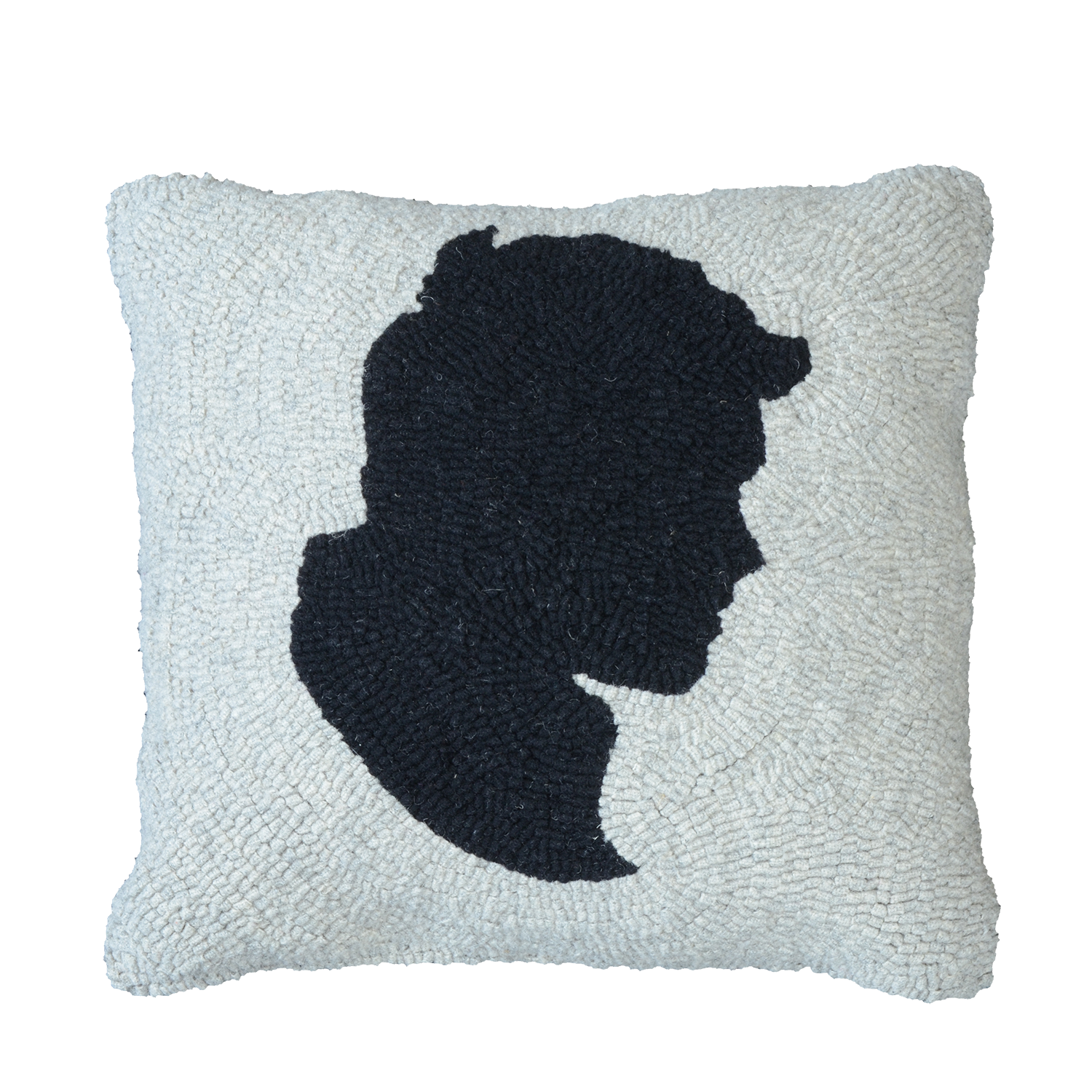 Hooked Silhouette Pillow - Custom Made in Your Images.