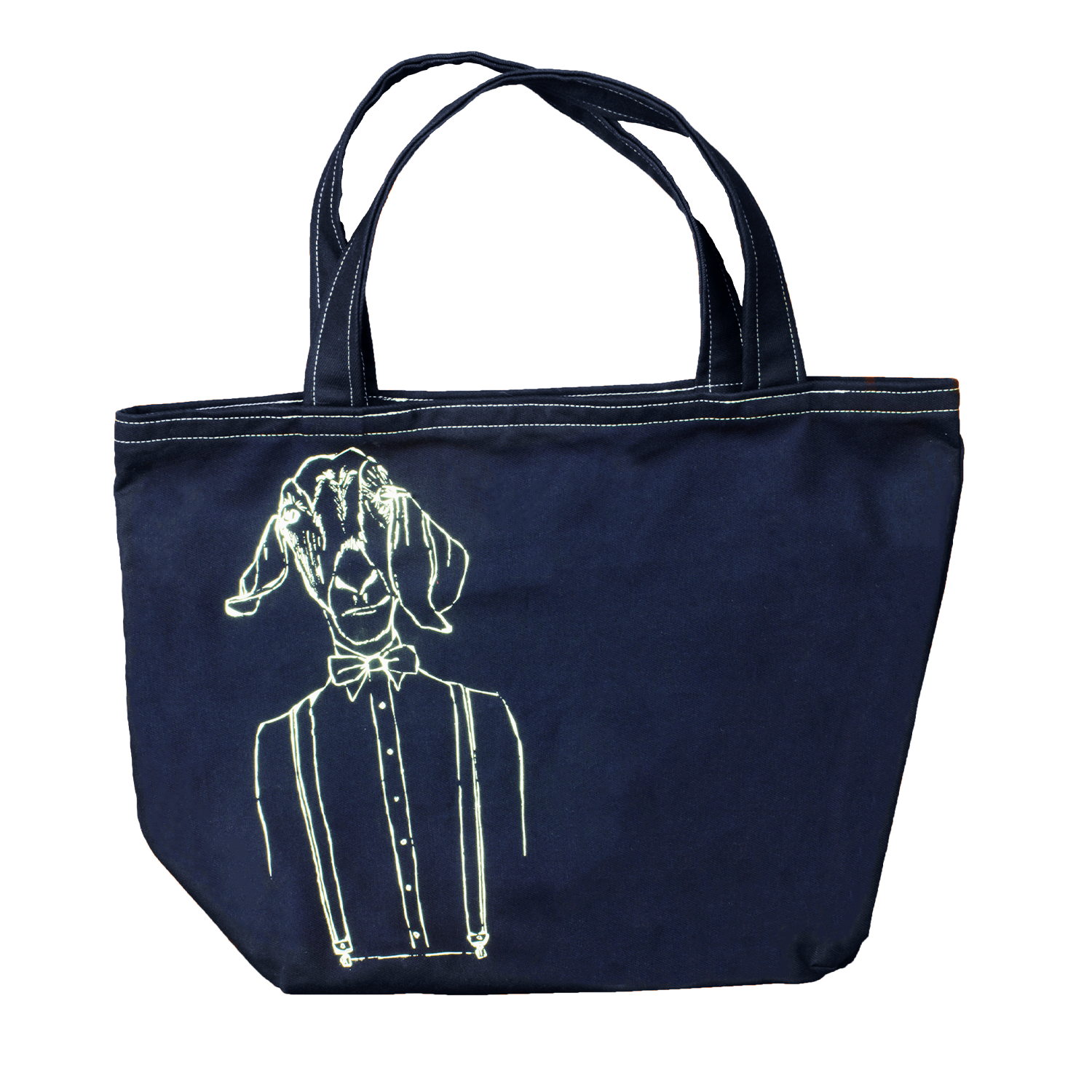 Gentleman Goat Tote in Denim