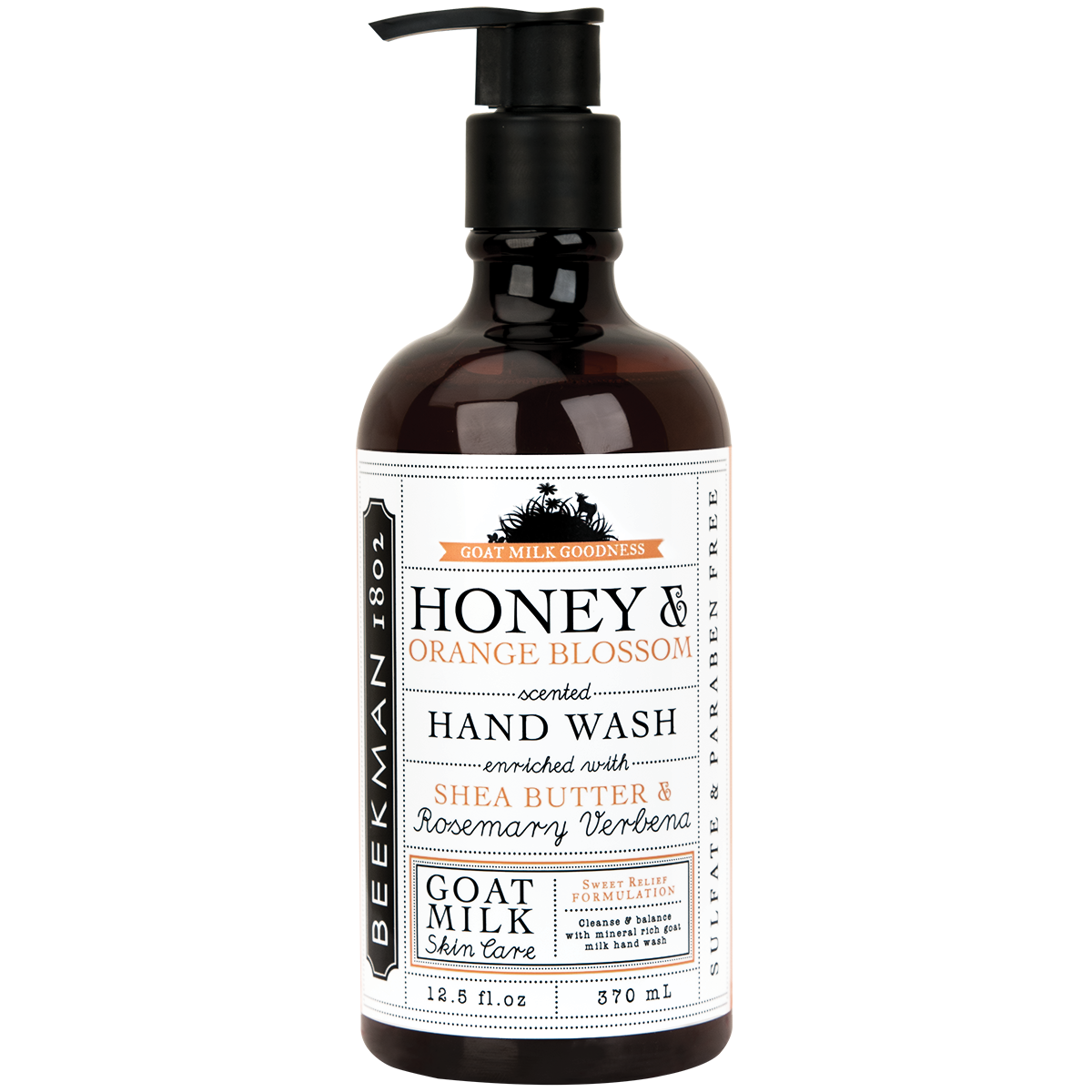 Honey & Orange Blossom Goat Milk Hand Wash 12.5 oz