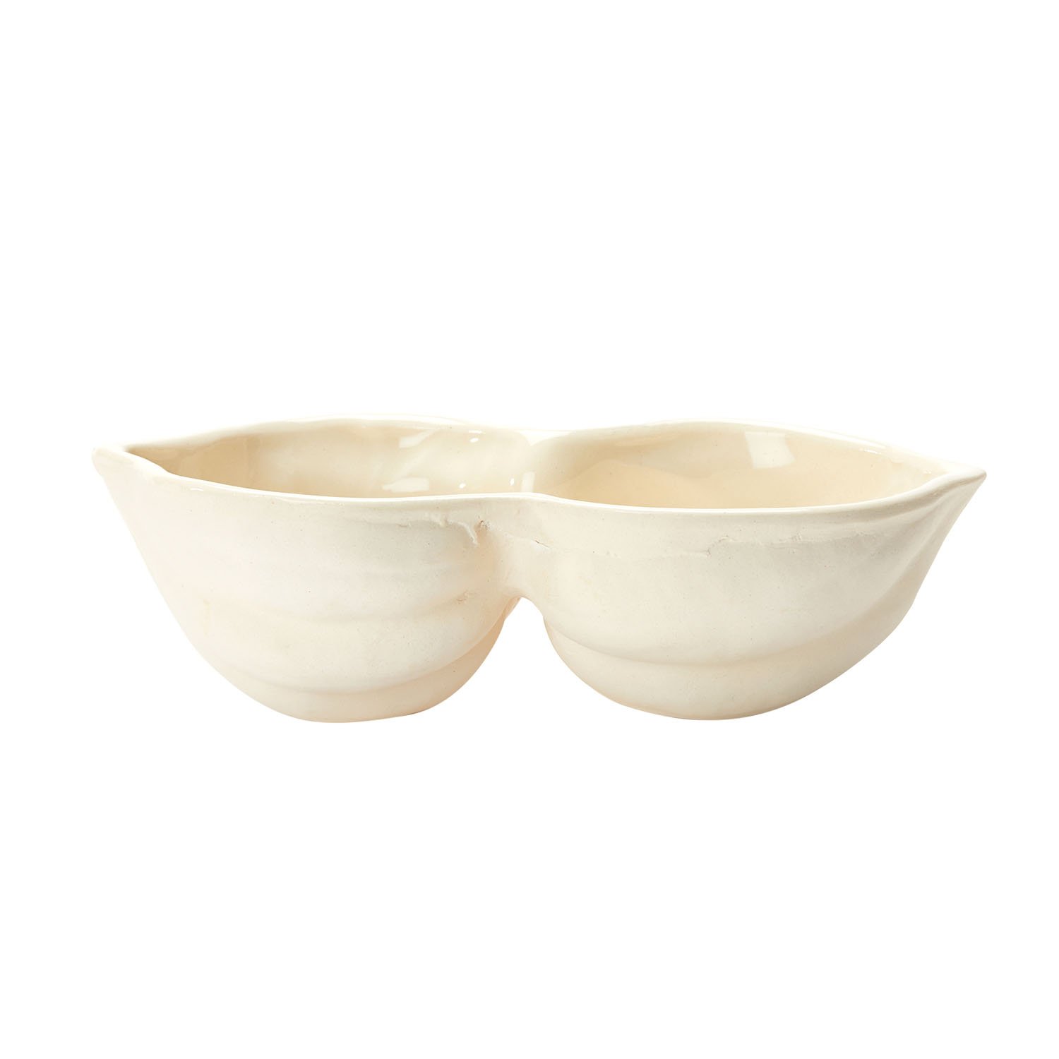 Ceramic Double Acorn Squash Bowl