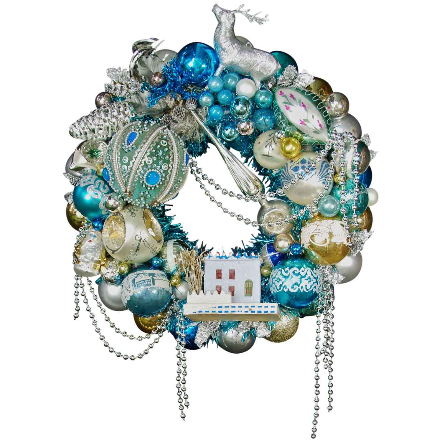 Enchanted Holiday Cabin Wreath