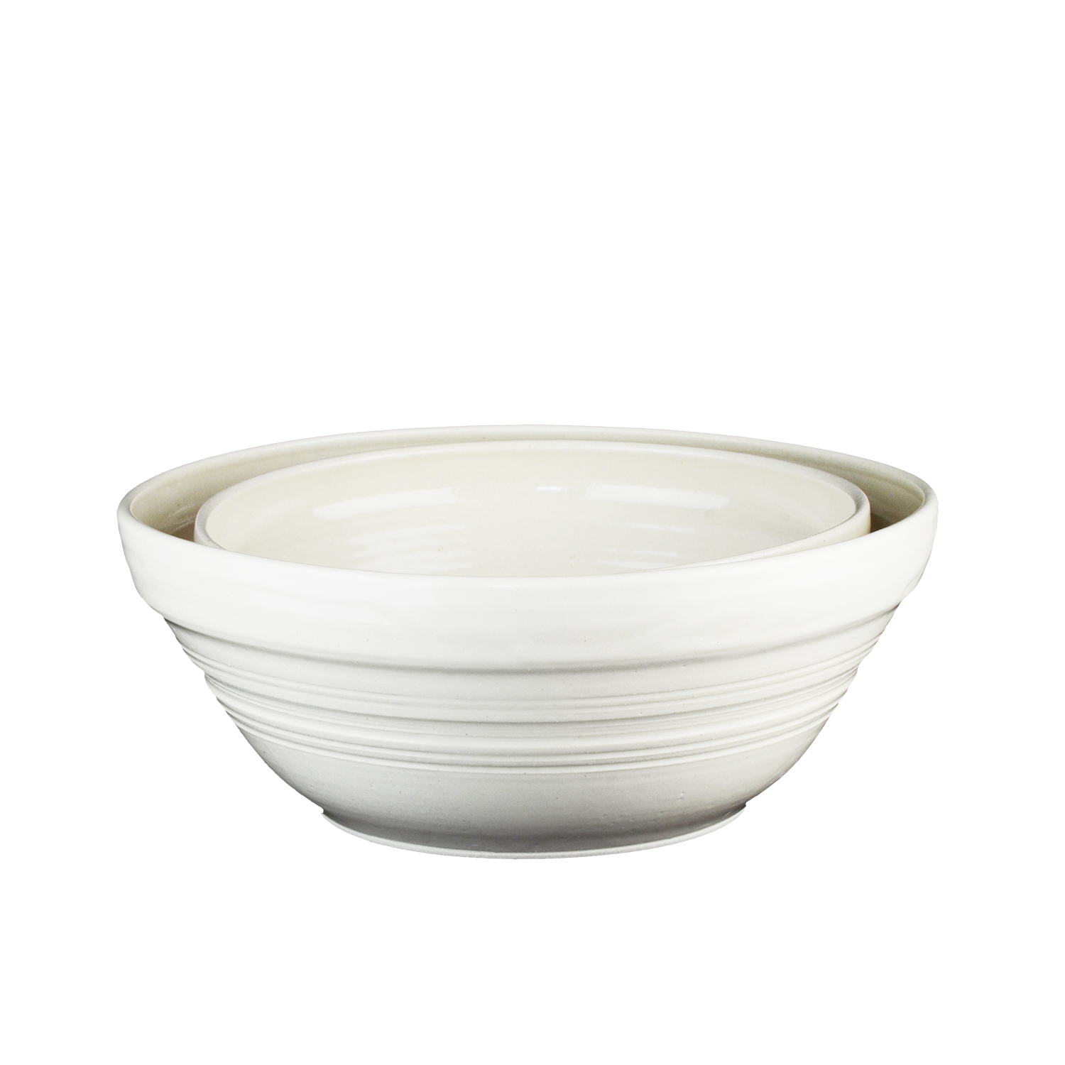 Stoneware Mixing Bowl in White