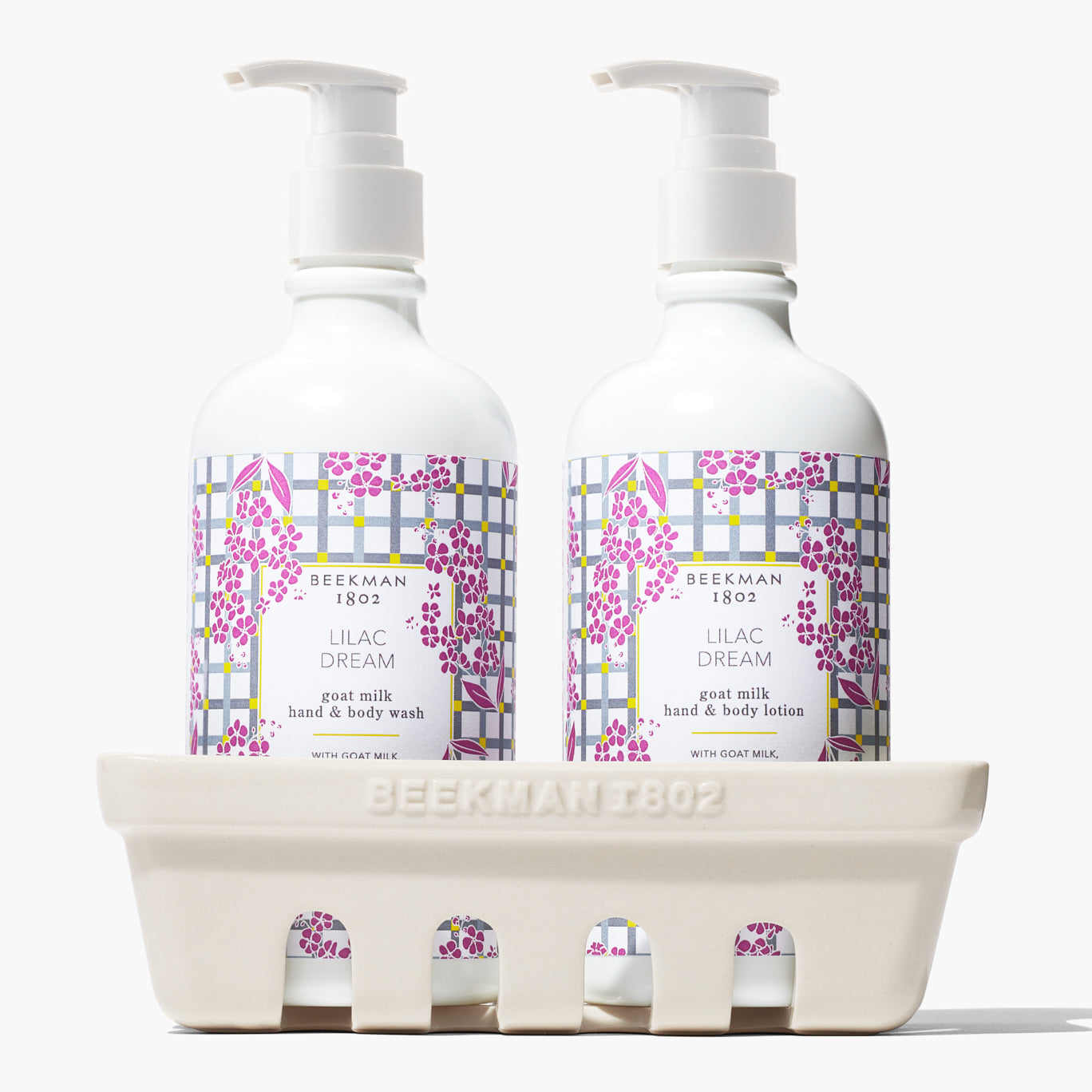 Lilac Dream Hand & Body Wash and Lotion Caddy Set