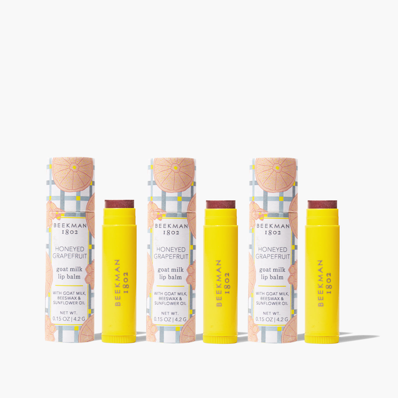Honeyed Grapefruit Lip Balm Set of 3