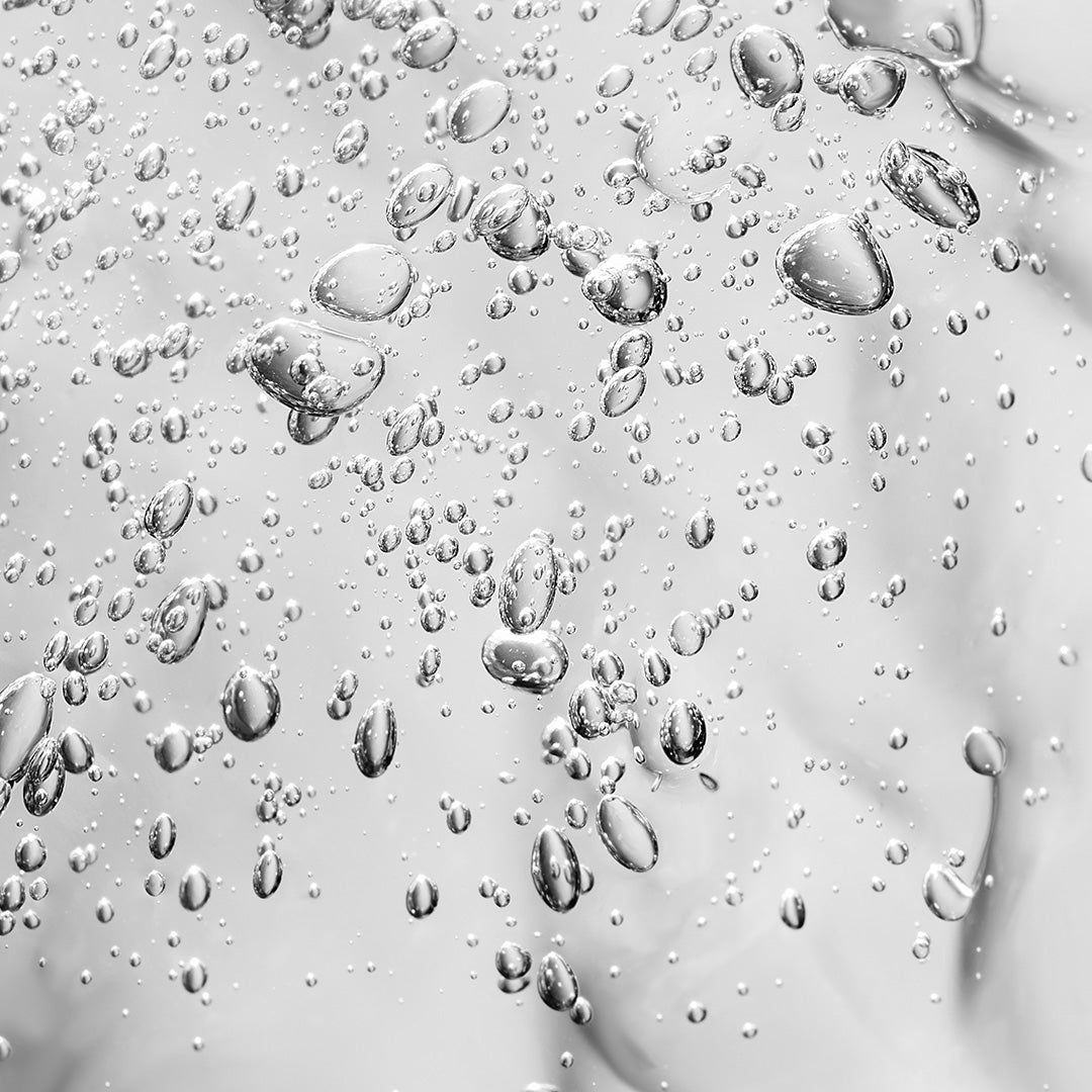 Up Close shot of bubbles formed in the AHA ingredient swatch.