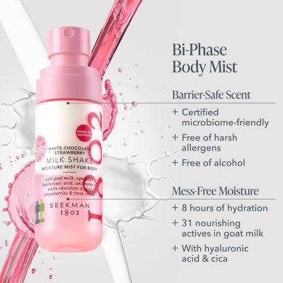 White Chocolate Strawberry Milk Shake Moisture Mist for Body
