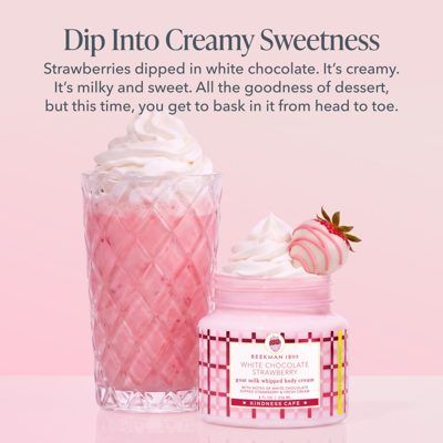 White Chocolate Strawberry Mega-Sized Whipped Body Cream