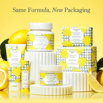 Sunshine Lemon Hand & Body Wash and Lotion Caddy Set