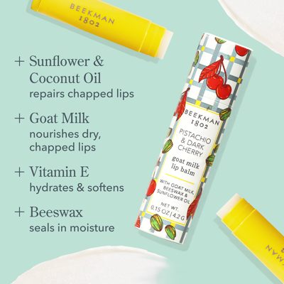 Pistachio & Dark Cherry Lip Balm