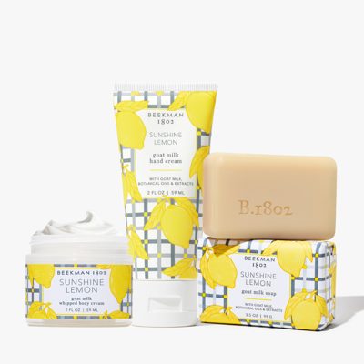 Sunshine Lemon Kindness Cafe Bodycare Trio